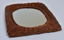 Petit miroir osier d'occasion  Freneuse