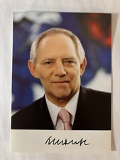 Usado, Handsignierte Autogrammkarte , WOLFGANG SCHÄUBLE , Verstorben comprar usado  Enviando para Brazil