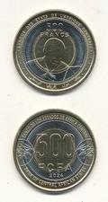 Centro-Africano St. - 500 francos 2024 (2025) UNC Tri-metal Lviv-Zp comprar usado  Enviando para Brazil