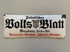 Riginal emailschild fränkisch gebraucht kaufen  Angermünde