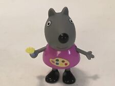 Boneco Peppa Pig Wendy Wolf segurando pincel cavalete camisa comprar usado  Enviando para Brazil