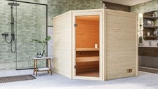 Massivholzsauna heimsauna inne gebraucht kaufen  Bremen
