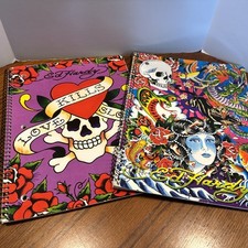 Cadernos espirais Lisa Frank Ed Hardy Love Kills & Another Y2K fabricados nos EUA comprar usado  Enviando para Brazil