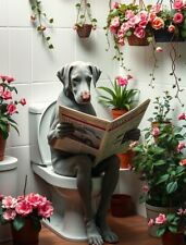 Weimaraner toilet metal for sale  DUNSTABLE