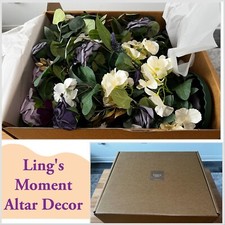 ¡Momento de Ling, decoración de altar de boda decoración floral independiente (lila y dorado)! segunda mano  Embacar hacia Mexico