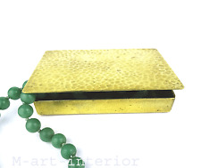 Art Déco Schmuck Zigaretten Messing Schatulle Dose Jewelry Box Case Bauhaus 20er, usado comprar usado  Enviando para Brazil