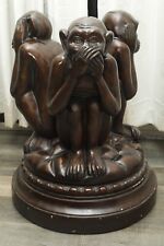 Mesa de madeira Revolving Speak No Evil🙊 Hear No Evil🙉 See No Evil🙈 dos anos 70💎 comprar usado  Enviando para Brazil