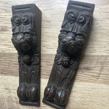 Antique oak lion for sale  HARLESTON