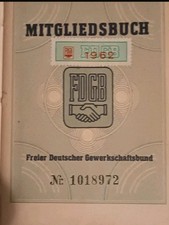 Mitgliedsbücher vom fdgb gebraucht kaufen  Homburg