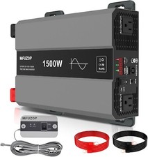 Inversor de onda senoidal pura MFUZOP 1500w 12v DC para 120v AC inversor de energia fora da rede comprar usado  Enviando para Brazil
