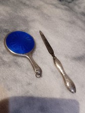 Silver blue guilloche for sale  SALTBURN-BY-THE-SEA