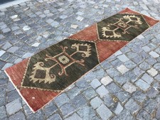 Używany, Turecki Vintage Dywan Ręcznie robiony wełniany dywan Bohemian Runner Rug Home Rug1,9 x 6,8 stopy na sprzedaż Używany, Turecki Vintage Dywan Ręcznie robiony wełniany dywan Bohemian Runner Rug Home Rug1,9 x 6,8 stopy na sprzedaż  Wysyłka do Poland