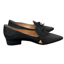 Sapato plano Cole Haan viola skimmer balé feminino 10 preto camurça biqueira pontiaguda novo sem etiquetas, usado comprar usado  Enviando para Brazil