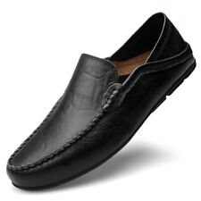 Para hombre Cuero Genuino Informales Zapatos Moda Transpirables Mocasines sin cordones segunda mano  Embacar hacia Mexico