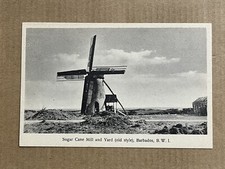Cartão postal Barbados moinho de vento cana-de-açúcar B.W.I. Antiguidade das Índias Ocidentais Britânicas comprar usado  Enviando para Brazil