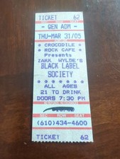 Ticket stub black for sale  York