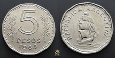 Monnaie 1963 – 5 pesos – Argentine (N3835) comprar usado  Enviando para Brazil