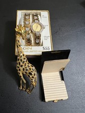 Broche girafa de metal - Relógio feminino ELGIN + pulseira combinando + lista telefônica, usado comprar usado  Enviando para Brazil
