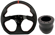 Black 350mm steering for sale  PETERBOROUGH