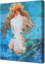 Blue abstract wall for sale  Denver