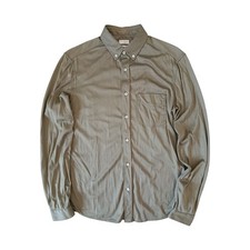 Brunello Cucinelli Men's Leisure Fit Green Cotton Button Down Shirt Sz S comprar usado  Enviando para Brazil