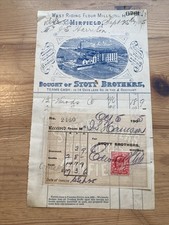 1905 billhead stott for sale  IPSWICH