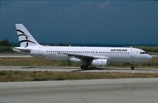 GH01  Original aircraft slide/Dia   Aegean A320 SX-DGX  white belly comprar usado  Enviando para Brazil