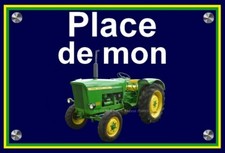 Plaque place tracteur d'occasion  Paris I