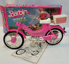 Vintage 1983 Mattel Barbie Moto #4856 com Cesta, Papelada e Caixa comprar usado Vintage 1983 Mattel Barbie Moto #4856 com Cesta, Papelada e Caixa comprar usado  Enviando para Brazil