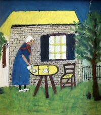 Peinture huile naïve d'occasion  Saint-Jean-des-Baisants