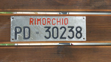 Nummernschild italien rimorchi gebraucht kaufen  Laufen