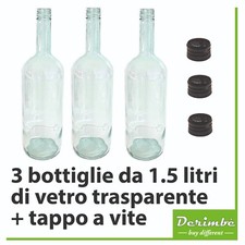 Bottiglie vetro trasparente usato  Lecce