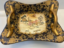 ANTIGA RARA CENA DE CAÇA À RAPOSA PORCELANA CHINESA COBALTO #2 comprar usado  Enviando para Brazil