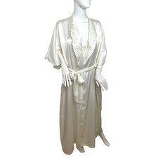 Conjunto Feminino Natori Peignoir M Roupão Marfim Camisola Maxi Chuveiro Casamento Lua de Mel comprar usado  Enviando para Brazil