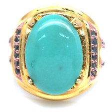 Prata esterlina 925 12 x 17 mm. Anel de safira azul turquesa e azul tamanho 8 comprar usado Prata esterlina 925 12 x 17 mm. Anel de safira azul turquesa e azul tamanho 8 comprar usado  Enviando para Brazil