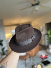 Borsalino brown fedora d'occasion  Expédié en Belgium