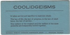 Coolidgeisms calvin coolidge for sale  Freeville