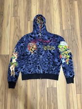 Crânios masculinos Ed Hardy Christian Audigier sereias pequenos ou médios com zíper comprar usado  Enviando para Brazil