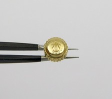 Genuíno Rolex 24-703-8 monobloco 7mm coroa de ouro amarelo 18k GMT Submariner Daytona comprar usado  Enviando para Brazil
