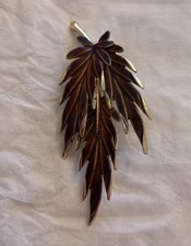 Vintage leaf brooch. for sale  GREAT YARMOUTH