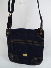 Bolsa tiracolo Tommy Hilfiger azul/preta assinatura comprar usado  Enviando para Brazil