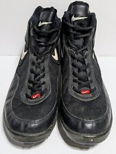 Botines de fútbol Nike #821017-011 blanco y negro para hombre talla 11 vintage años 00, usado segunda mano  Embacar hacia Argentina