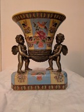Vase Porcelaine Ange Bronze comprar usado  Enviando para Brazil
