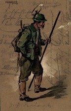 Litho bergführer volkstracht gebraucht kaufen  Berlin