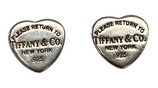 tiffany silver earrings for sale  RUGBY