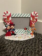 Marco de fotos de Mickey y Minnie Mouse de vacaciones de Navidad de Disney 4x6 EXCELENTE segunda mano  Embacar hacia Argentina