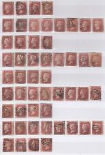 Escolha CARTAS DE CANTO da placa 199 SG43 1d centavo vermelho GB selo postal vitoriano qv comprar usado  Enviando para Brazil