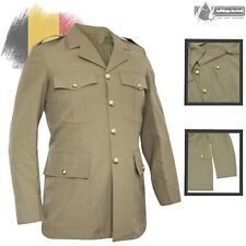 Kurtka oficerska mundur kurtka belgijska armia khaki kurtka służbowa styl wojskowy, używany na sprzedaż  PL