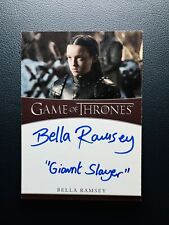 Juego de Tronos 2019 Bella Ramsey como Lady Lyanna Mormont Inscription Auto SSP segunda mano  Embacar hacia Mexico