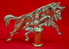 Vintage brass wolf for sale  CARDIFF